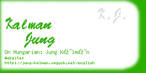 kalman jung business card